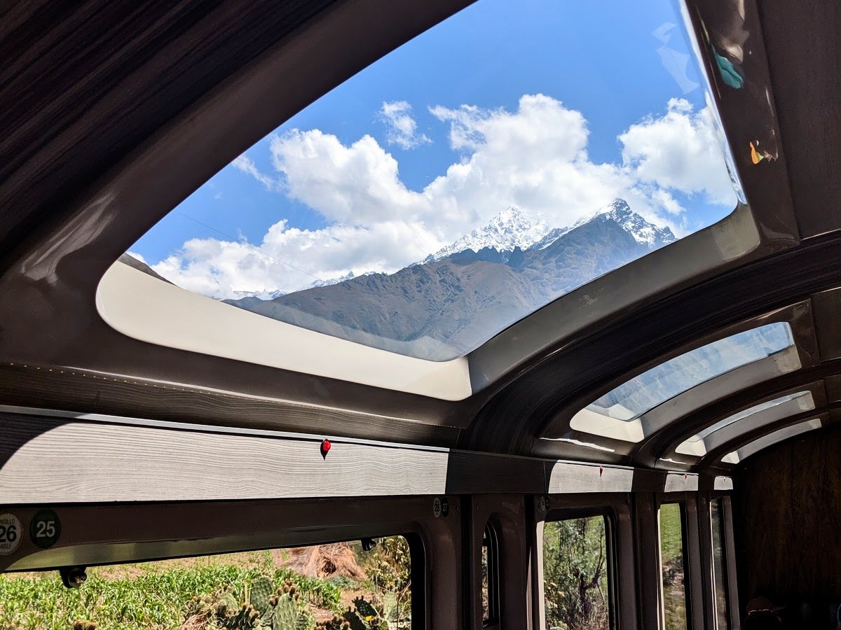 ON THE TRAIN TO MACHU PICCHU….PERU!
